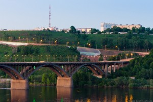 Молитовский мост через Оку в Нижнем Новгороде